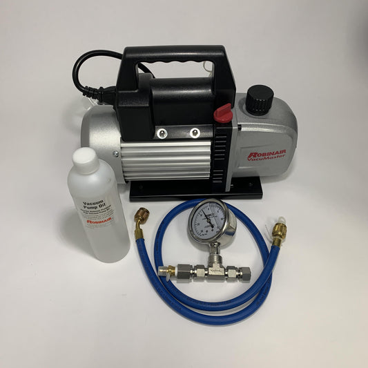 Vacuum Pump, Hose, & Gauge Assembly